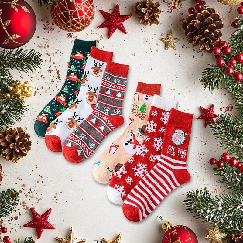 Christmas Socks Gift Set 12 Pairs 2025 - 24 Day Countdown Surprise Box, Festive Holiday Socks for Men & Women, Cozy Xmas Stocking Stuffers for Family Friends (style B) - Image 5